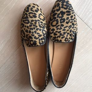 Once worn J.Crew leopard print loafers